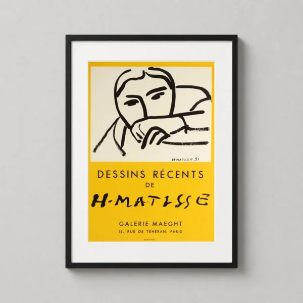 Matisse Galerie Maeght Dessins Récents Exhibition Art Print
