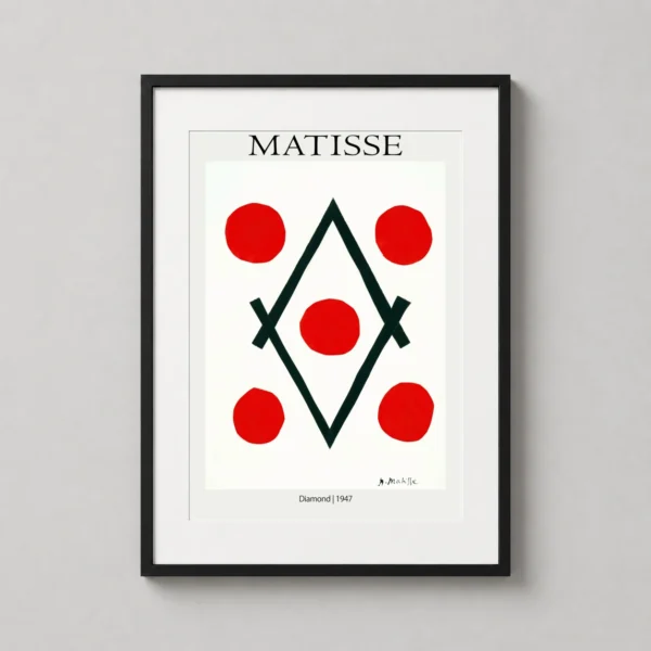 Henri Matisse Diamond 1947 Geometric Abstract Wall Art Print