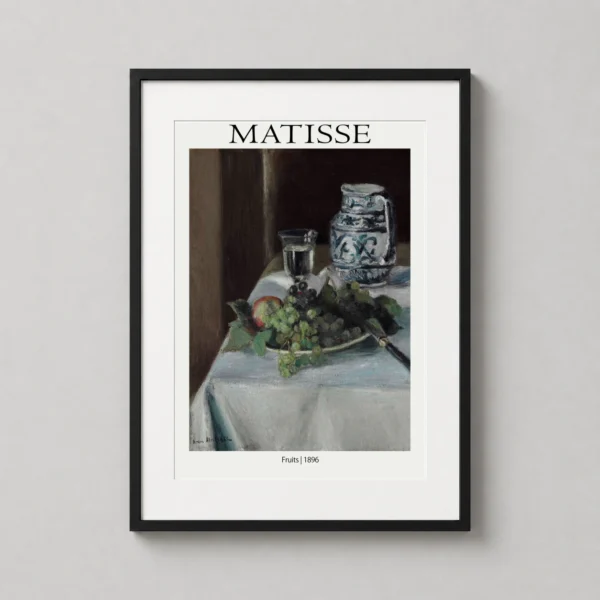 Matisse Fruits 1896 Still Life, French Impressionist Art Print