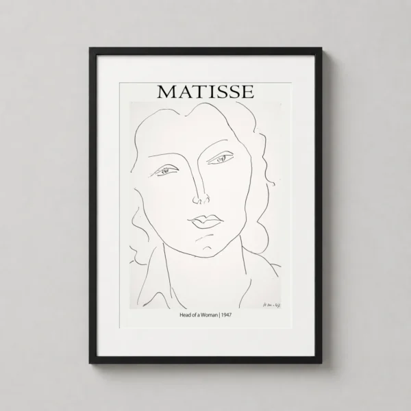 Matisse Head of a Woman 1947 Exhibition Art Print