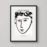 Matisse Head of a Woman 1952 Minimalist Portrait Art Print