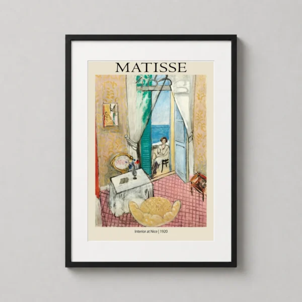 Henri Matisse Interior at Nice, 1920 Modernist Art Print