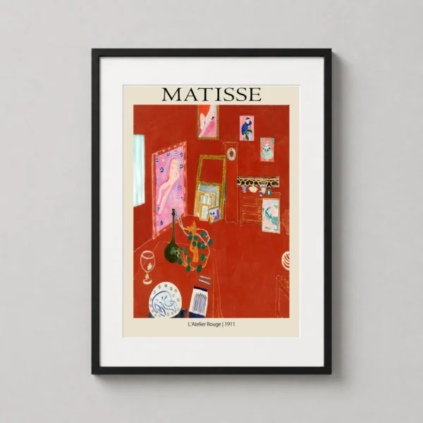 Matisse L'Atelier Rouge 1911 Red Studio Exhibition Art Print
