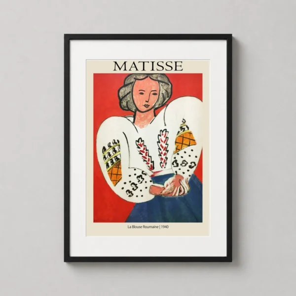 Henri Matisse La Blouse Roumaine 1940 Exhibition Art Print