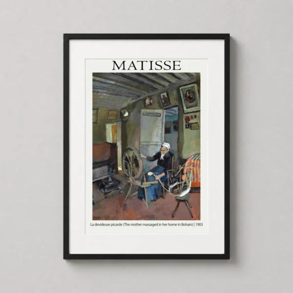 La Devideuse Picarde by Henri Matisse, Bohain Interior Art Print