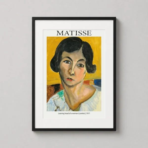 Henri Matisse Leaning Head of a Woman Lorette 1917 Art Print