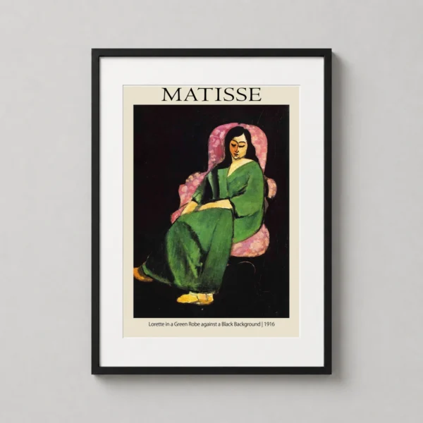 Lorette in a Green Robe by Henri Matisse Expressionist Art Print