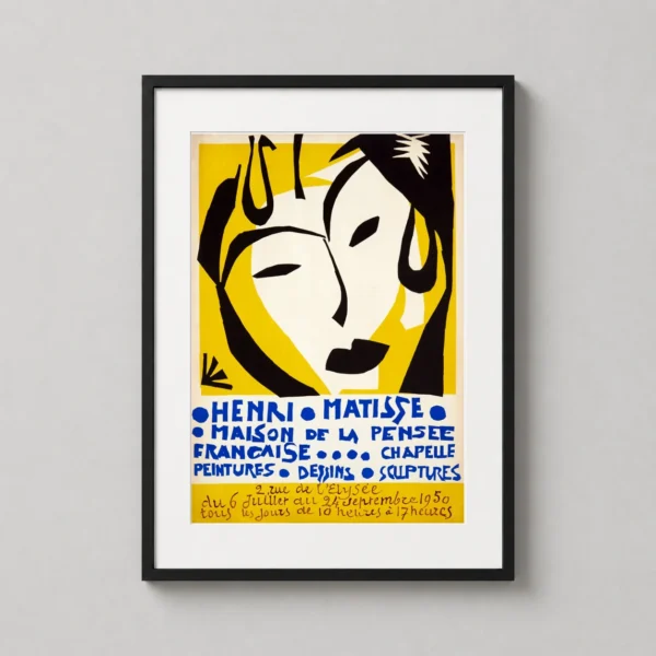 Maison de la Pensee Francaise 1950 Henri Matisse Exhibition Art Print