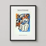Marie-José in a Yellow Dress (1950) by Henri Matisse Art Print
