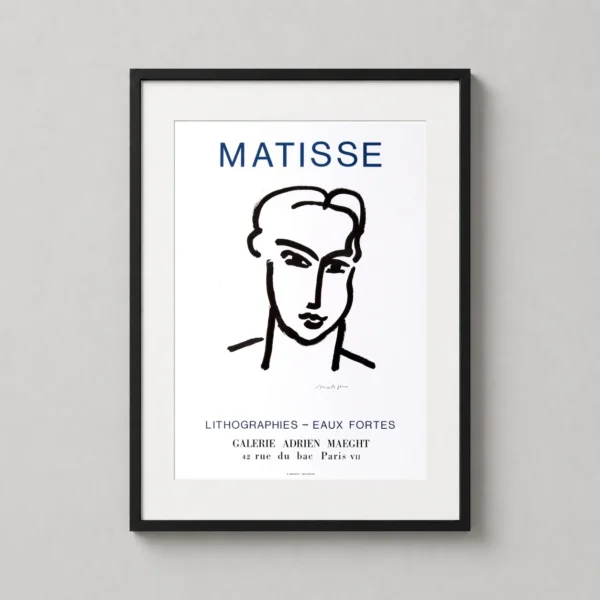 Matisse Galerie Adrien Maeght Exhibition Portrait Wall Art Print