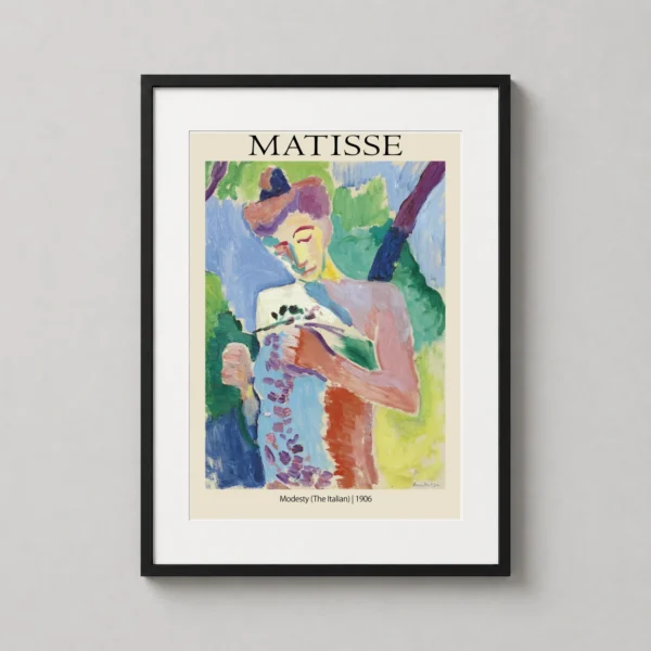 Matisse Modesty The Italian 1906 Exhibition Art Print
