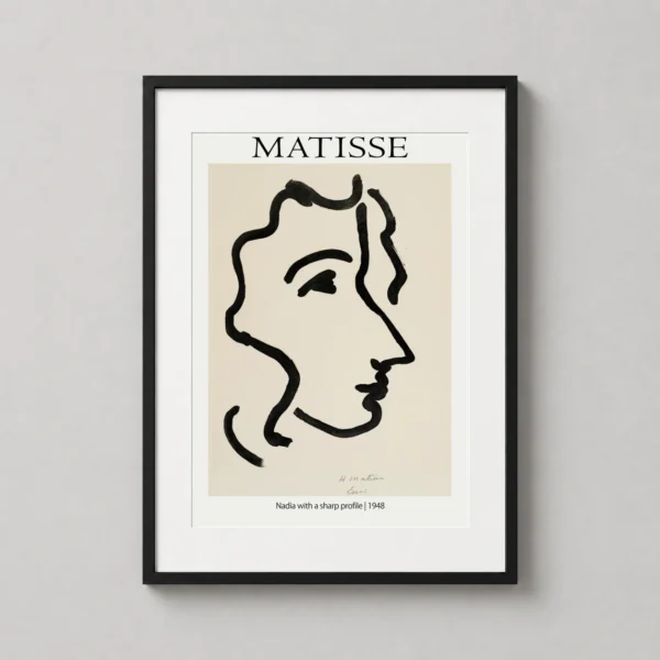 Matisse Nadia with a Sharp Profile 1948 Minimalist Art Print