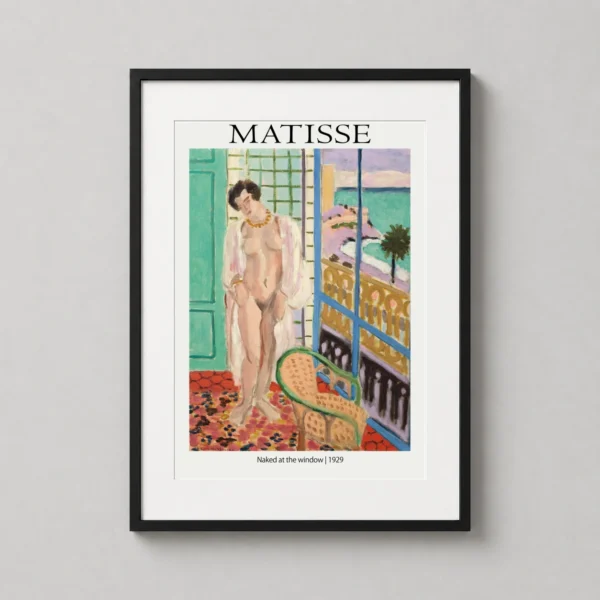 Henri Matisse Naked at the Window 1929 French Modern Art Print