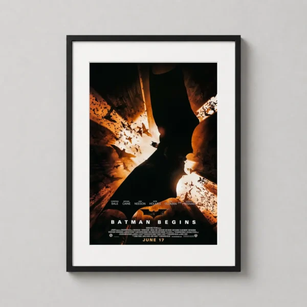 Batman Begins Dark Knight Bat Swarm Movie Poster
