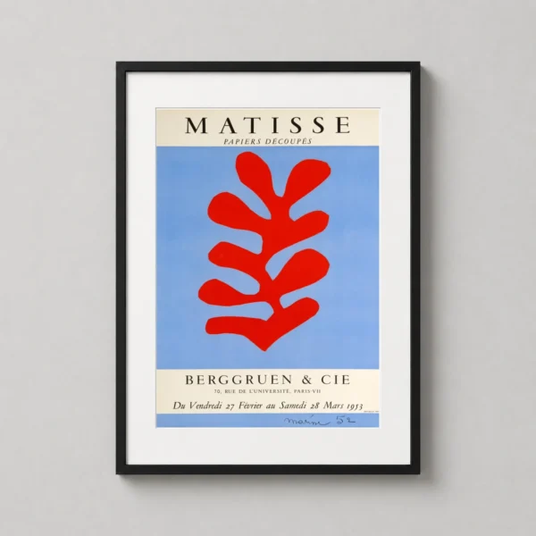 Matisse Berggruen & Cie Papiers Decoupes Exhibition Art Print