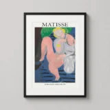 Matisse Seated Nude 1936 Blue Background, Exhibition Art Print