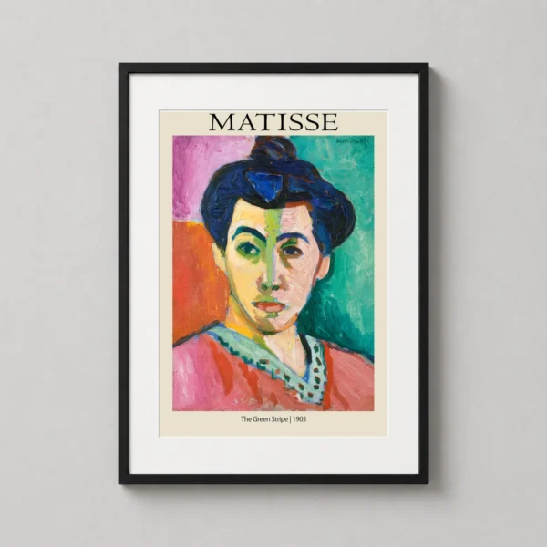 Matisse The Green Stripe 1905 Portrait Expressionist Art Print