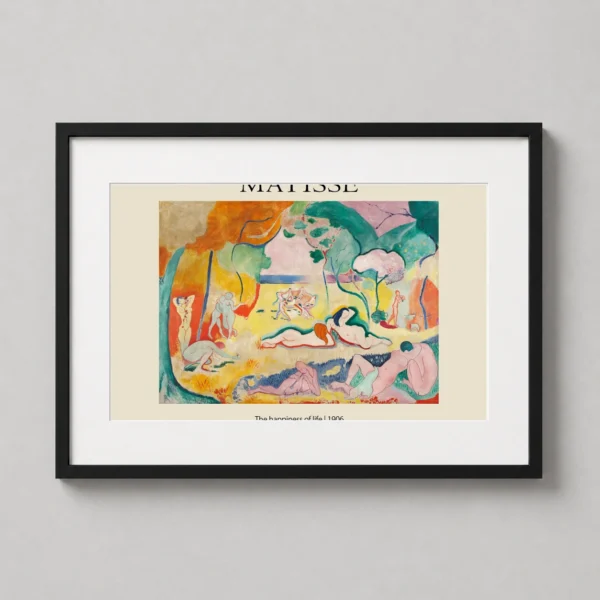 Matisse The Happiness of Life, Exhibition Wall Art Print