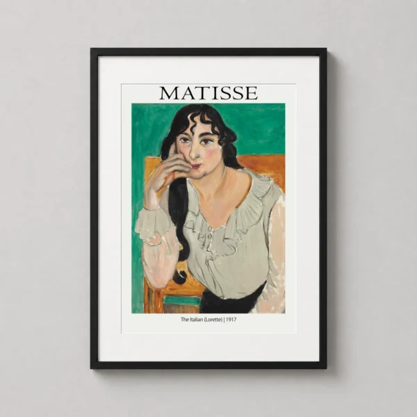 Henri Matisse The Italian Lorette 1917 Portrait Art Print