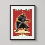 Batman Lunar New Year, Festive Asian Inspired Superhero Movie Poster