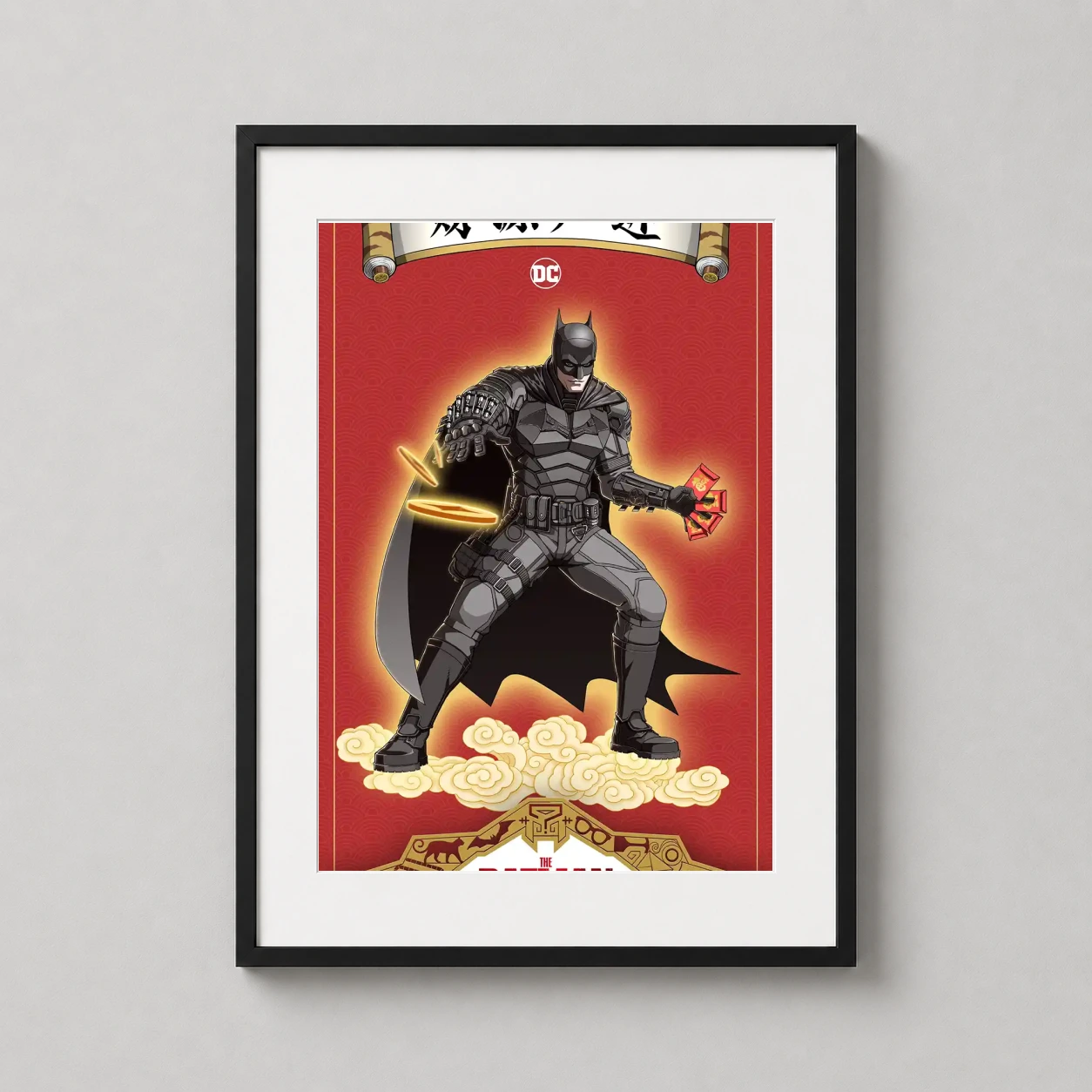 Batman Lunar New — featuring the Dark Knight in a festive red and gold palette, this