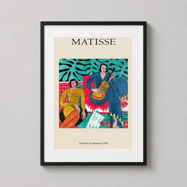 Matisse La Musique, The Music 1939 Exhibition Art Print