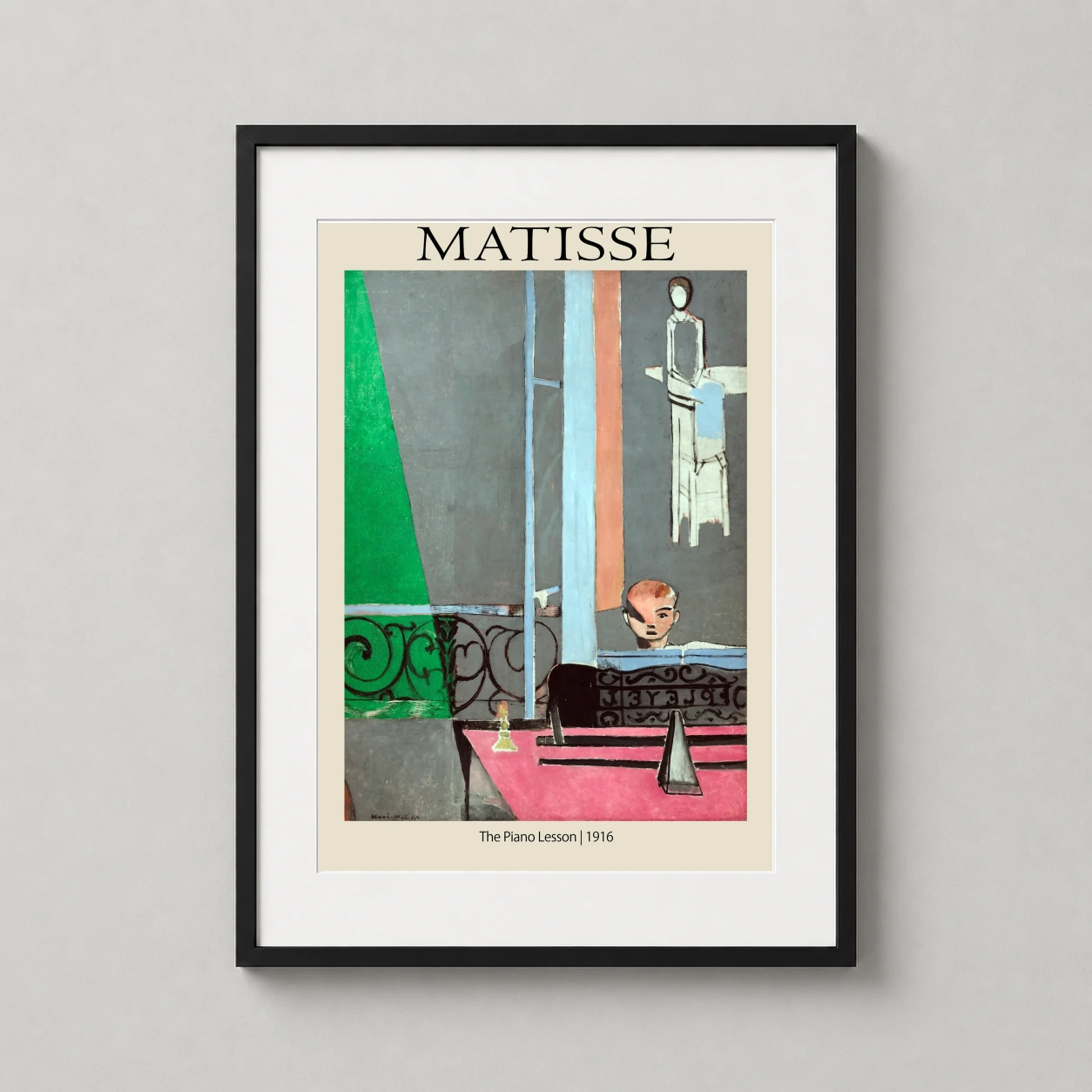 Matisse Piano Lesson Modernist — henri Matisse's 1916 masterpiece depicts a young boy focused on his