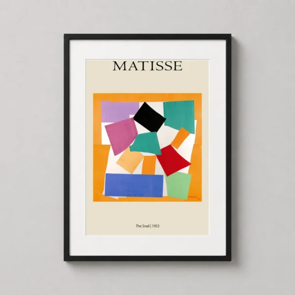 Matisse The Snail 1953 Abstract Gouache Decoupee Art Print