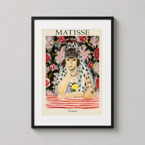 Henri Matisse Spanish Woman, Vintage Portrait Wall Art Print