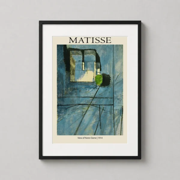 Henri Matisse View of Notre-Dame 1914 Abstract Art Print