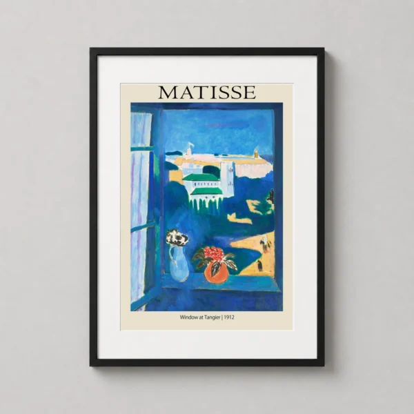 Matisse Window at Tangier, 1912 Moroccan Landscape Art Print
