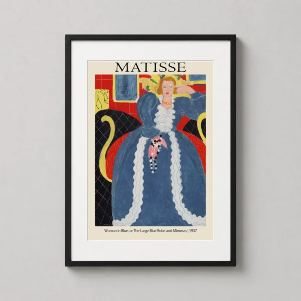 Henri Matisse Woman in Blue Exhibition Poster Art Print