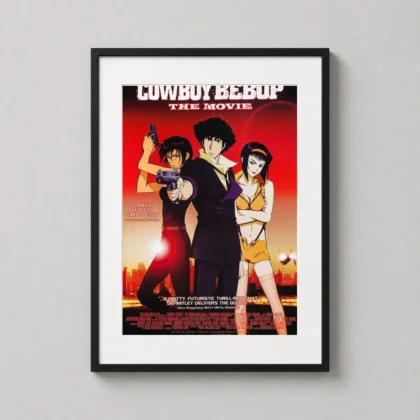Cowboy Bebop 2001 Movie Poster printed on 200 GSM matte paper for home theater wall decor. by MerchFuse