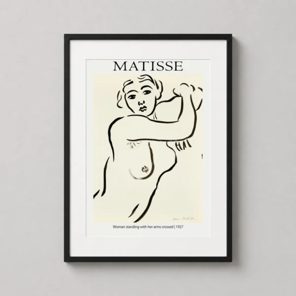 Henri Matisse Woman Standing with her Arms Crossed 1927 Art Print
