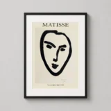 Matisse Young Student Mask I Art Print, Modern Minimalist Poster