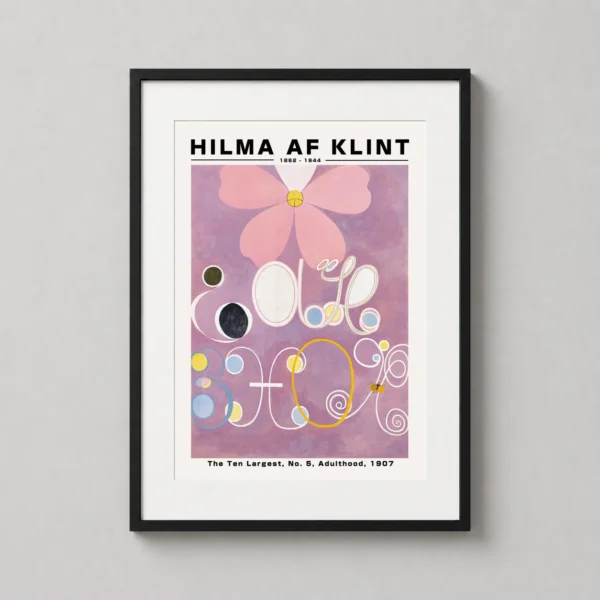 Hilma af Klint The Ten Largest No. 5 Adulthood Abstract Art Print