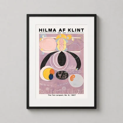 Authentic Hilma af Klint Print – The Ten Largest No. 6 Adulthood Art framed wall art mockup