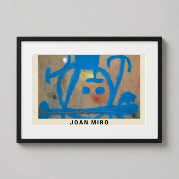 Joan Miro Blue Head 1972 Abstract Surrealist Expressionist Art Print