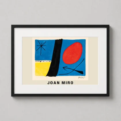 Joan Miro – Composition 1970 Abstract Surrealist decorative abstract art print for curated interiors by MerchFuse
