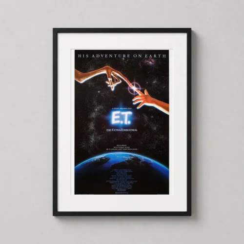 E.T. the Extra-Terrestrial Vintage 1982 Science Fiction Movie Poster