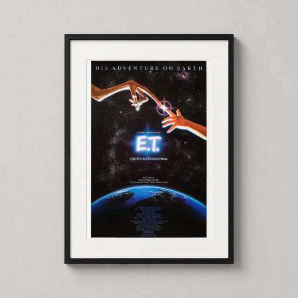 E.T. the Extra-Terrestrial Vintage 1982 Science Fiction Movie Poster