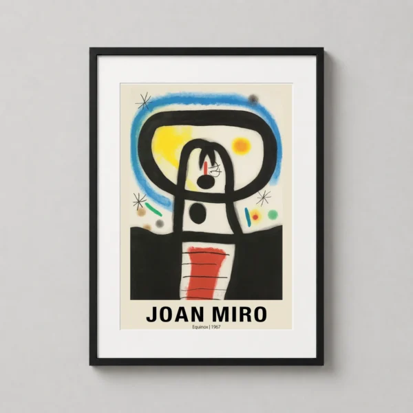 Joan Miro Equinox 1967 Abstract Surrealist Art Print
