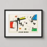 Joan Miro Figure and Birds in a Landscape II 1977 Art Print