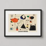 Joan Miro Figures and Bird in the Night 1944 Abstract Art Print