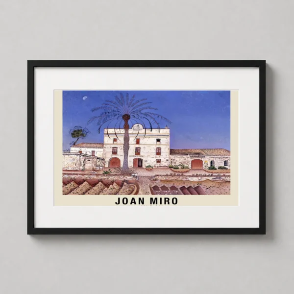 Joan Miró House with Palm Tree 1918 Modern Fine Art Print