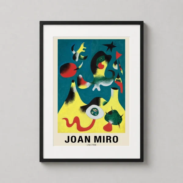 Joan Miro L'Air 1938 Abstract Surrealist Art Print