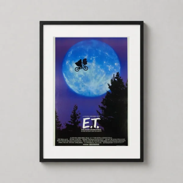 E.T. The Extra-Terrestrial Moon Silhouette Movie Poster