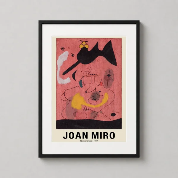 Joan Miro Nocturnal Bird 1939 Abstract Surrealist Art Print