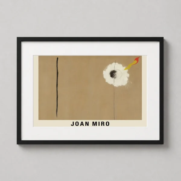Joan Miro Painting 1927 Exhibition Poster, Surrealist Wall Art Print