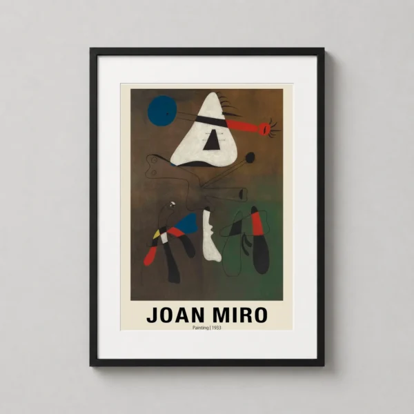 Joan Miro Painting 1933 Surrealist Exhibition Modern Art Print